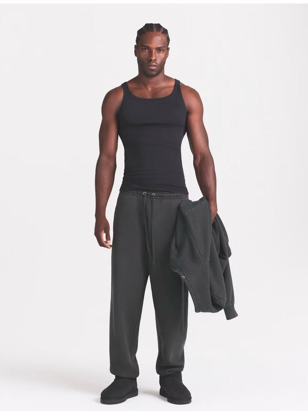 SKIMS Men's Onyx Heavy Weight Sweatpants Joggers